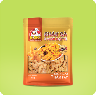 Chân gà ủ muối hạt tê
